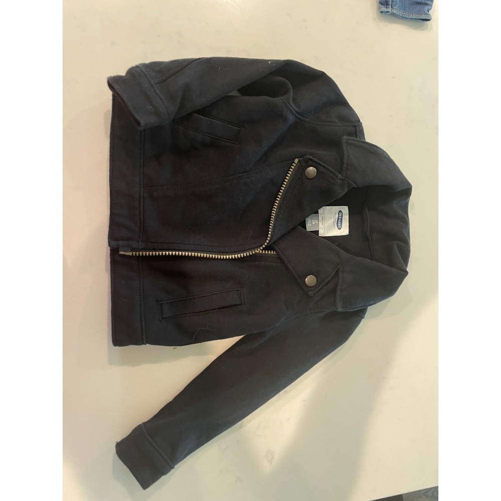 Old Navy Toddler Girl Asymmetrical Black Jacket